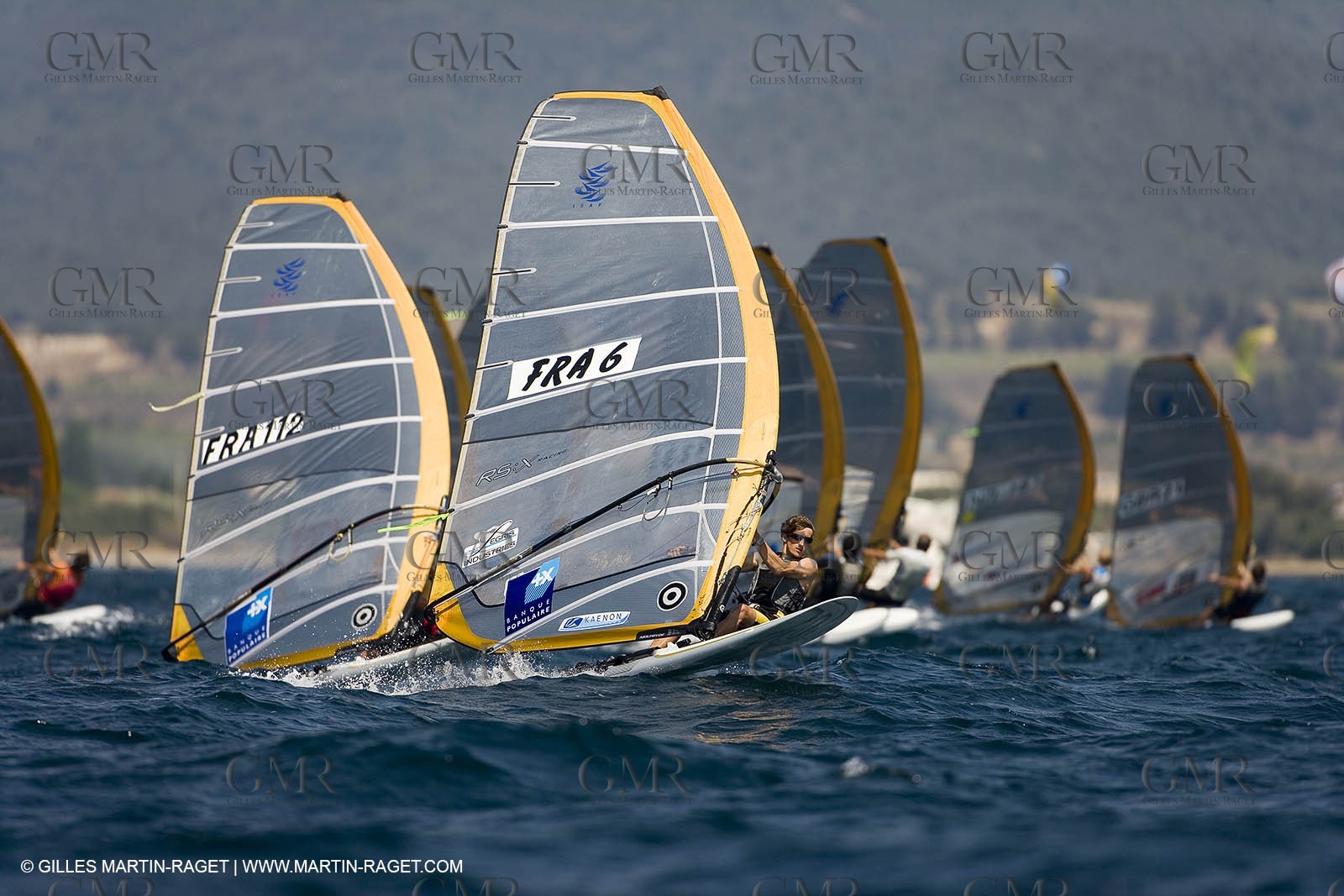 27 04 2007 - 2007 Semaine Olympique Française - Hyères (South of France) - Day 6 - Medal Race - Team France - RS:X - Bontemps Julien