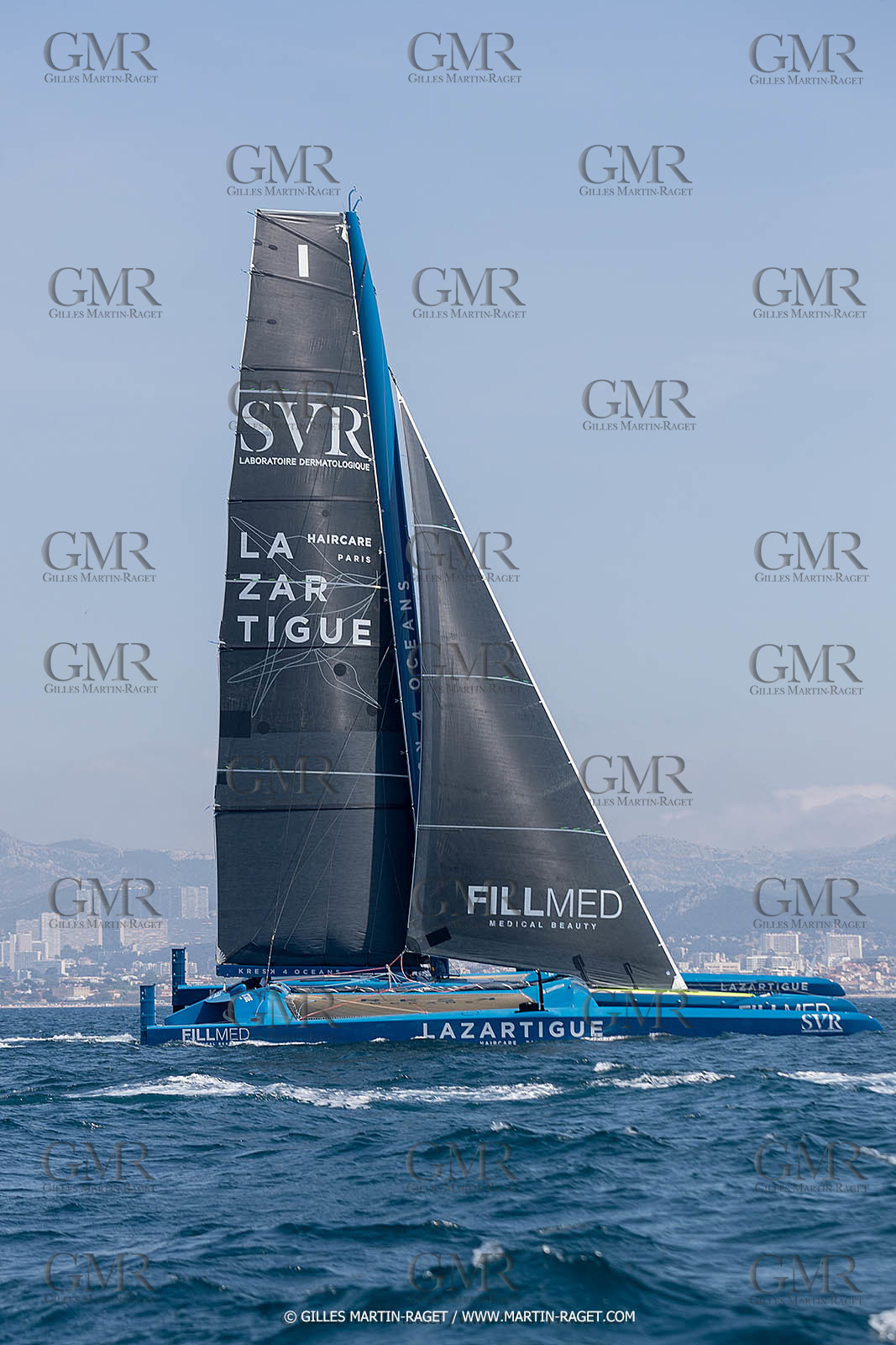 18 05 2022, Marseille (FRA), APremière navigation du trimaran Ultim SVR LAZARTIGUE à Marseille