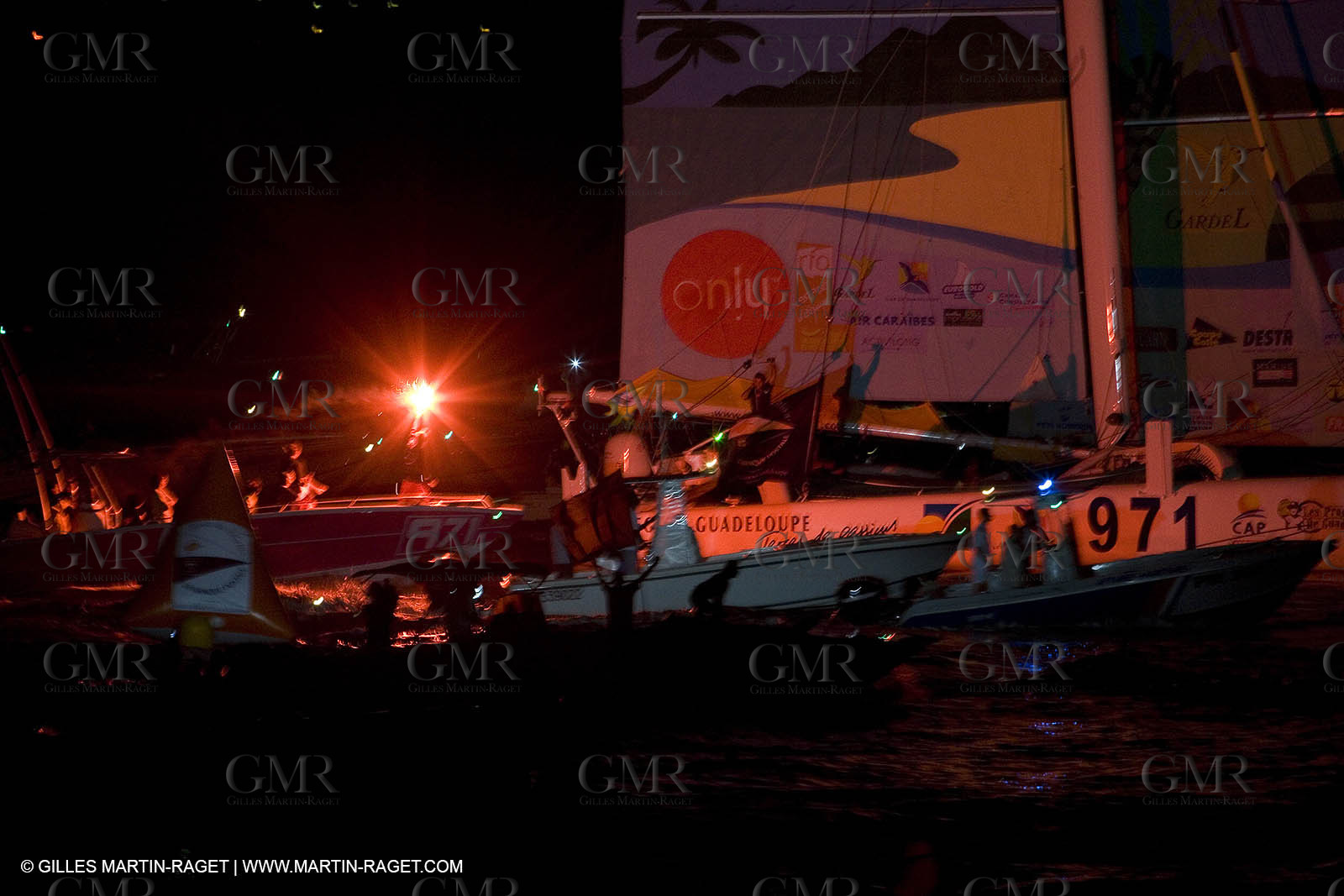 06 11 2006 - Pointe à Pitre Guadelupe (FRA) - Route du Rhum 2006 arrival Thelier Claude (Region Guadeloupe)