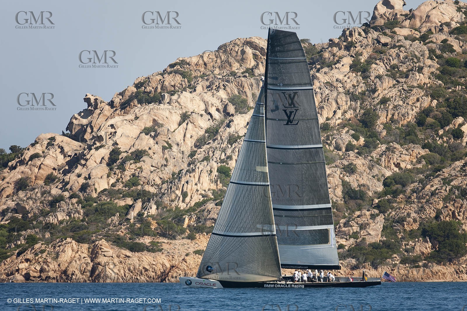 18 05 2010 - La Maddalena (ITA, Sardinia) Louis Vuitton Trophy - BMW ORACLE Racing - Training