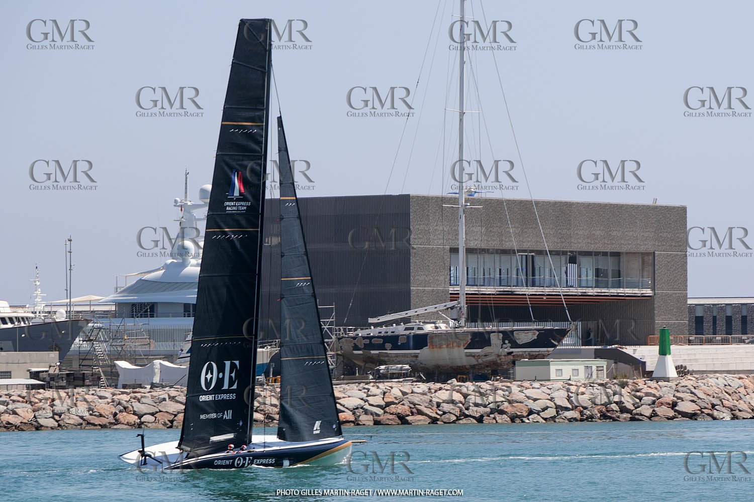 22 08 2023, Barcelona (ESP), 37th America's Cup, Orient Express Racing Team, AC 40 first training
