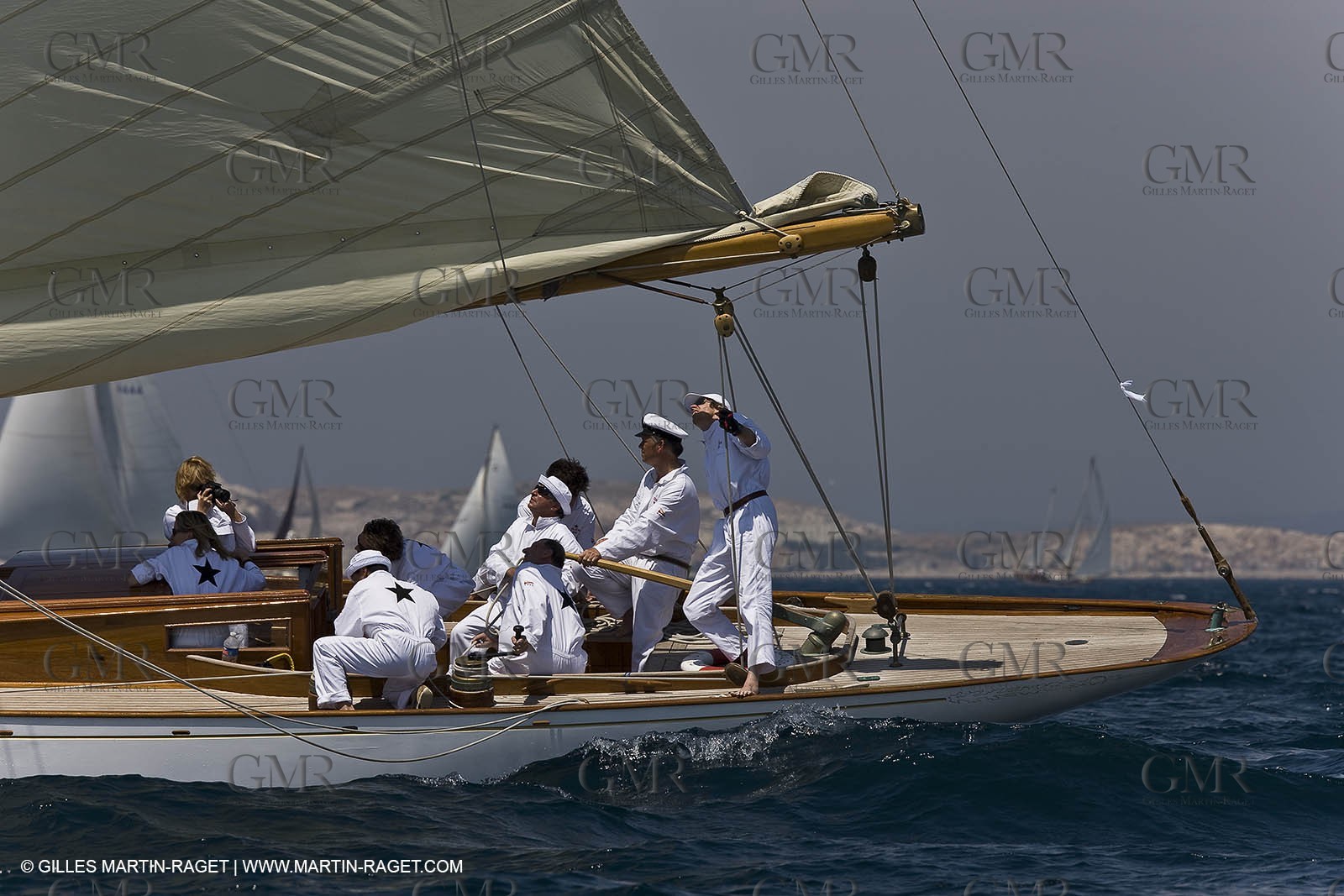 Sailing, Classic yachts, Voiles Vieux Port 2009, Marseille (FRA)