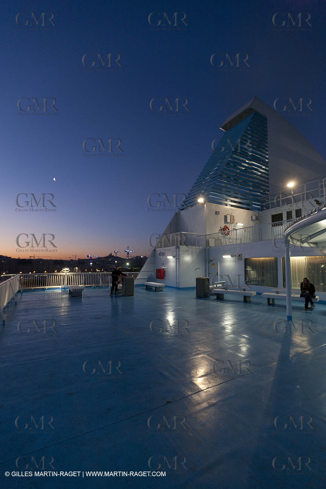 17 02 2012 - Marseille (FRA,13) - Arrival in Marseille onboard ferry Piana (La Meridionale)