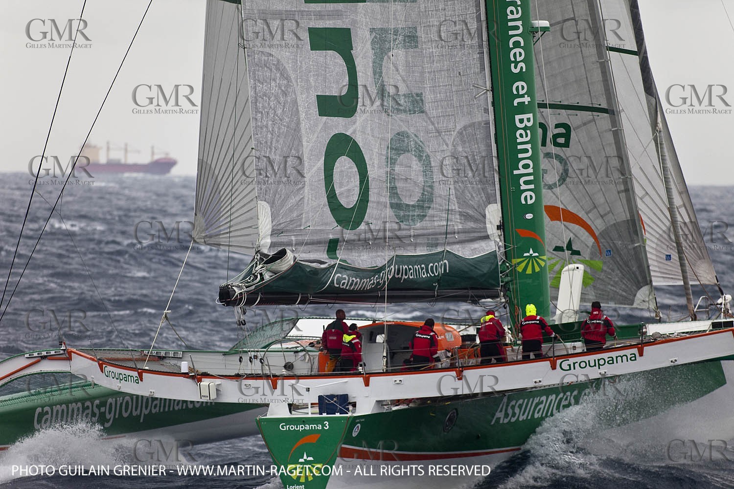 05 14 09 - Marseilles - Mediterranean Record - Groupama 3 - Franck Cammas - G Class - Start from Marseilles to Carthage (Tunisia)