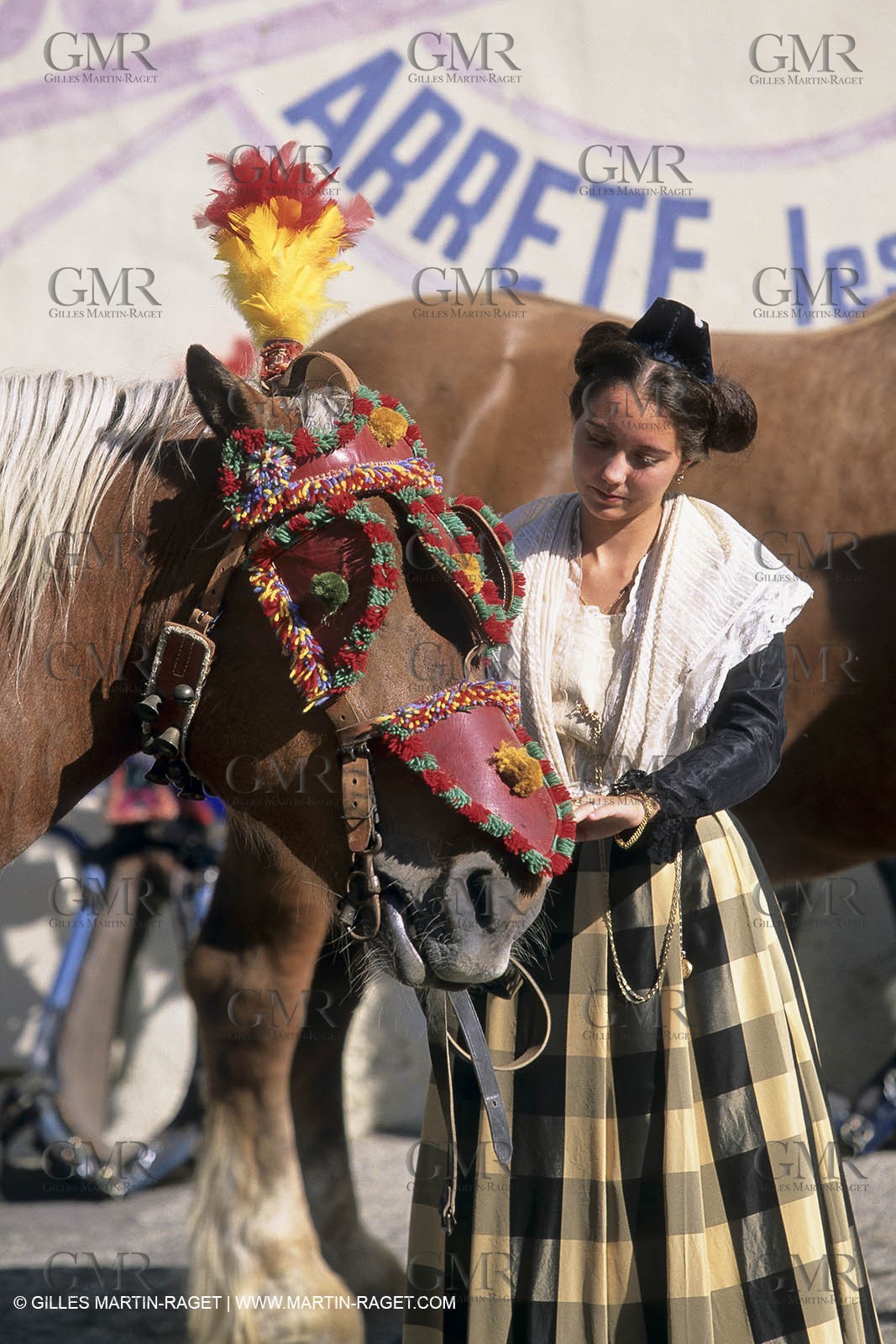 Saint Rémy de Provence (FRA,13) - Careto ramado (charrette fleurie)