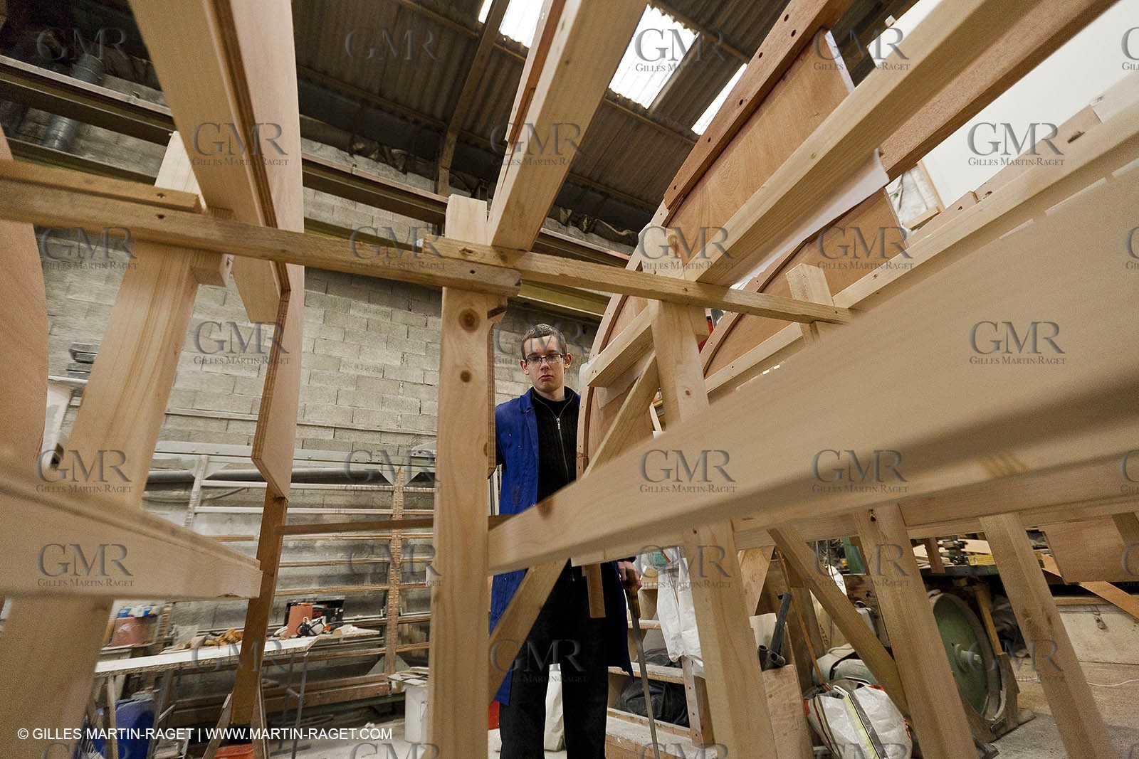 18 01 2012 - Marseille (FRA,13) - Alcyon construction at Carènes boat yard