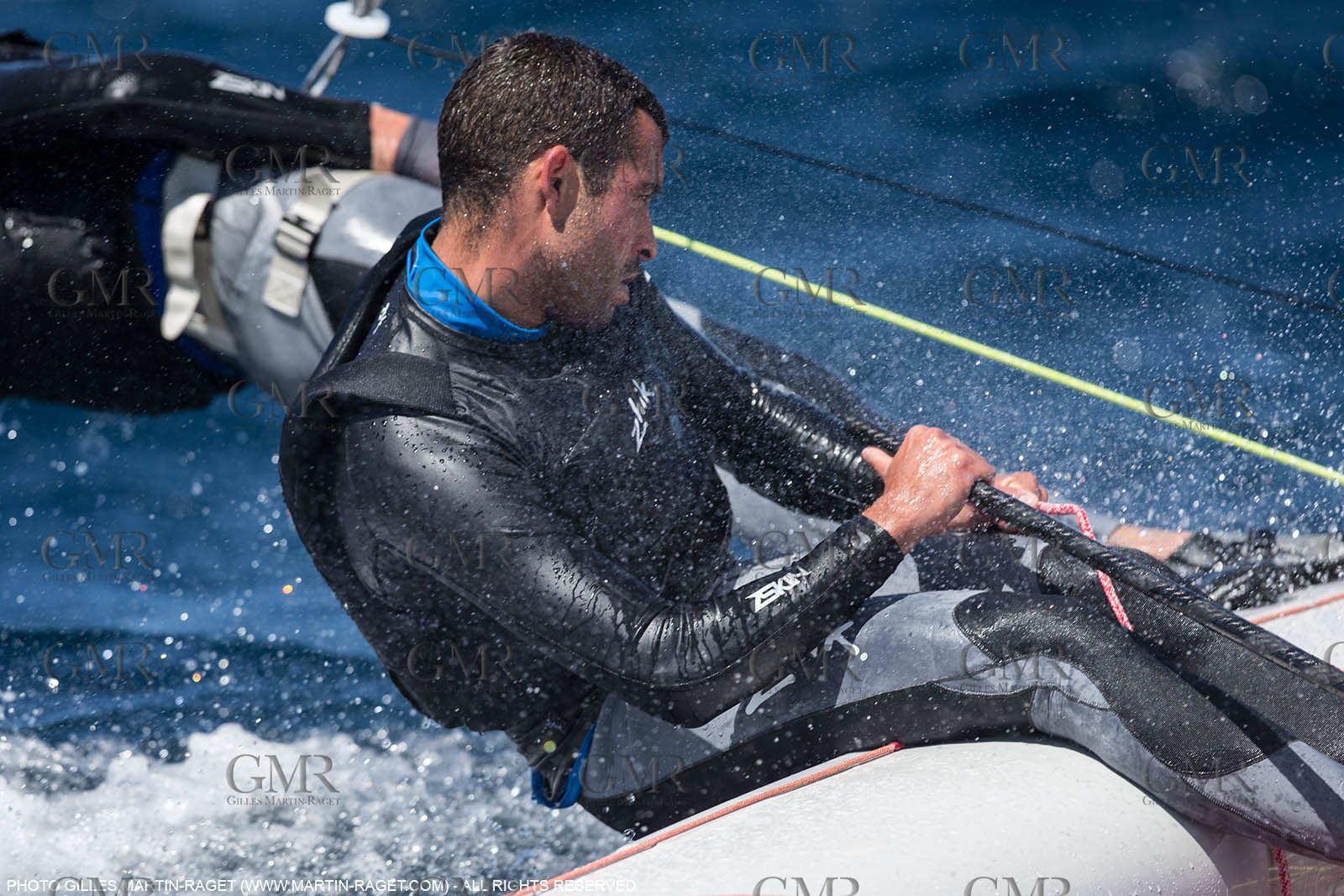 25 04 2016, Hyères (FRA,83), Jeux Olympiques Rio 2016, voile, 470, Sofian Bouvet   Jeremie Mion, SFS Voile