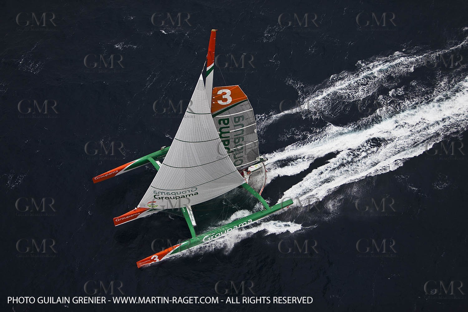 05 14 09 - Marseilles - Mediterranean Record - Groupama 3 - Franck Cammas - G Class - Start from Marseilles to Carthage (Tunisia)