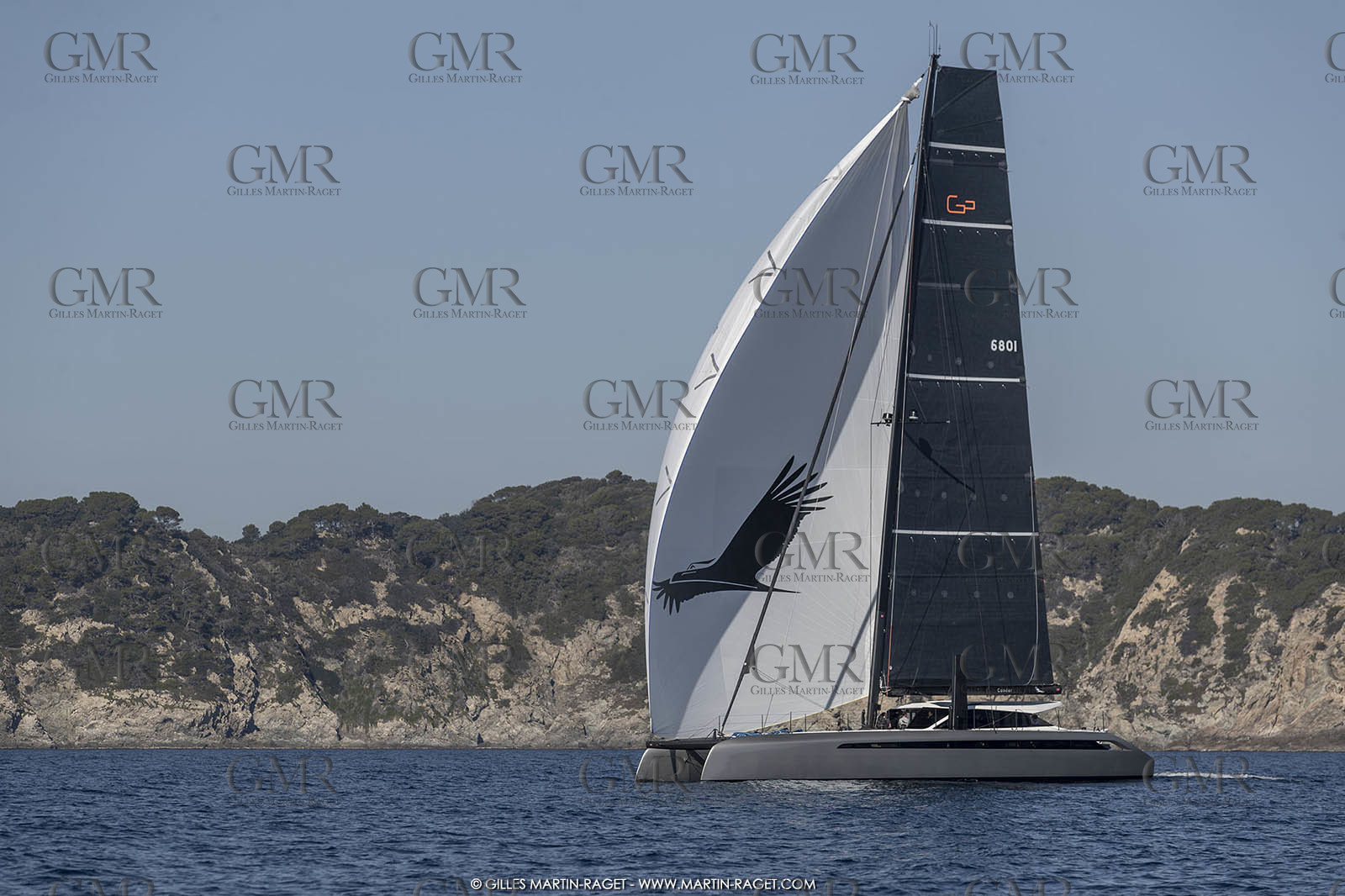 16 02 2019, Porquerolles (FRA,83), Gunboat 68 sail testing  3