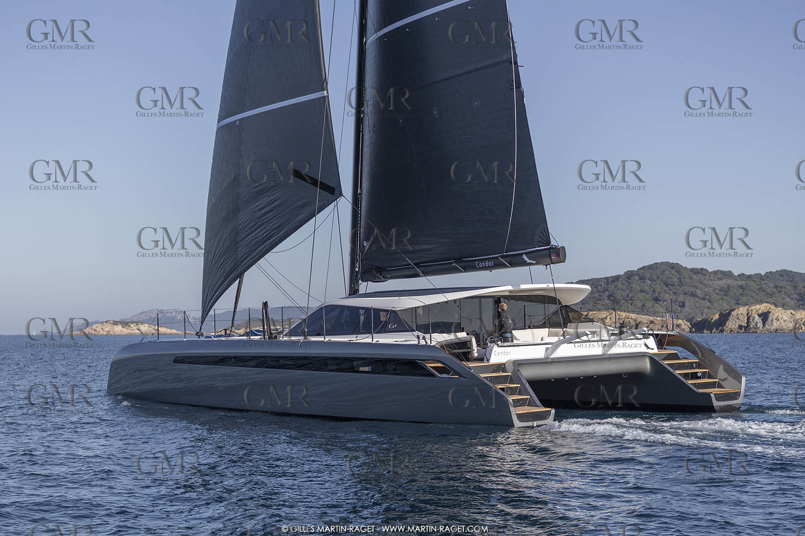 16 02 2019, Porquerolles (FRA,83), Gunboat 68 sail testing  3