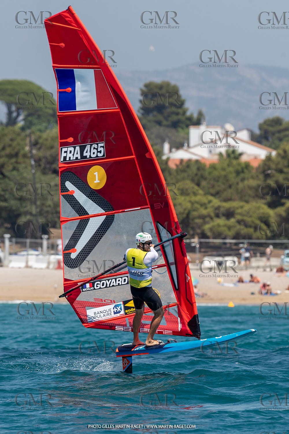 16 07 2023, Marseille, (FRA), Paris 2024 Olympic Games 2024 Sailing Test Event, Day 8, Medal race IQ Foil Men, Thomas Goyard (FRA)