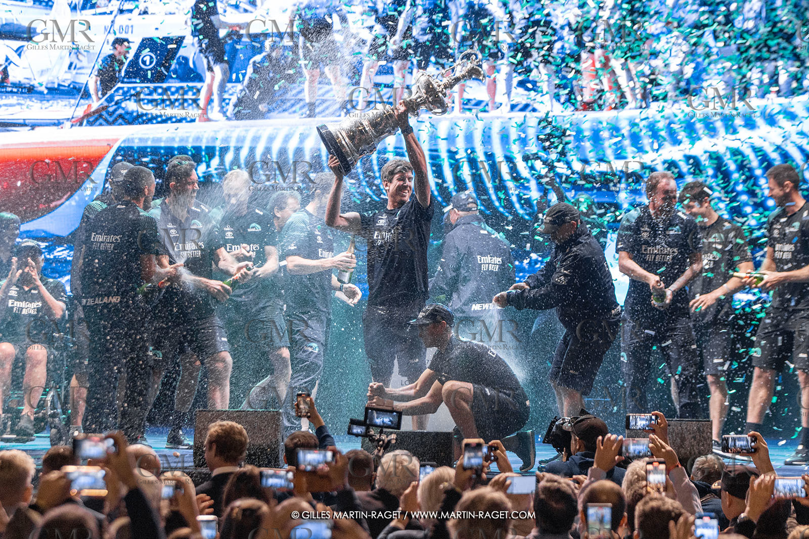 19 10 2024, Barcelona (ESP), Louis Vuitton 37th America's Cup, Final Match, Race Day 6 , Prizegiving