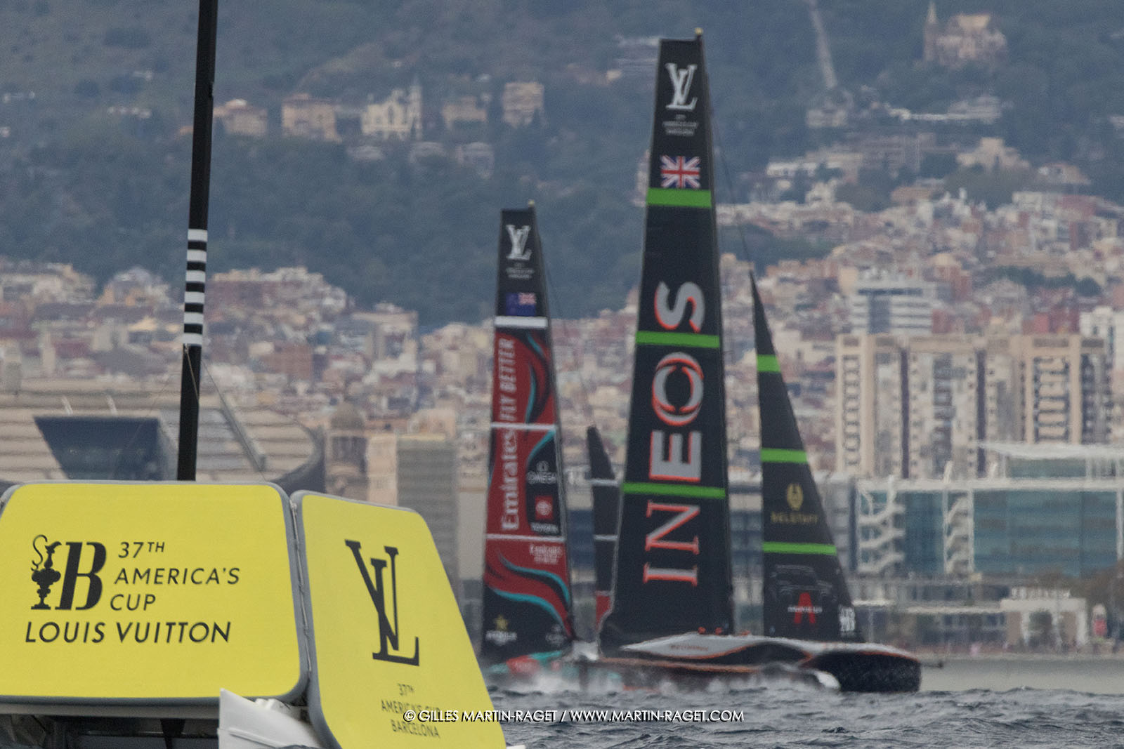 18 10 2024, Barcelona (ESP), Louis Vuitton 37th America's Cup, Final Match, Race Day 5, Race 8