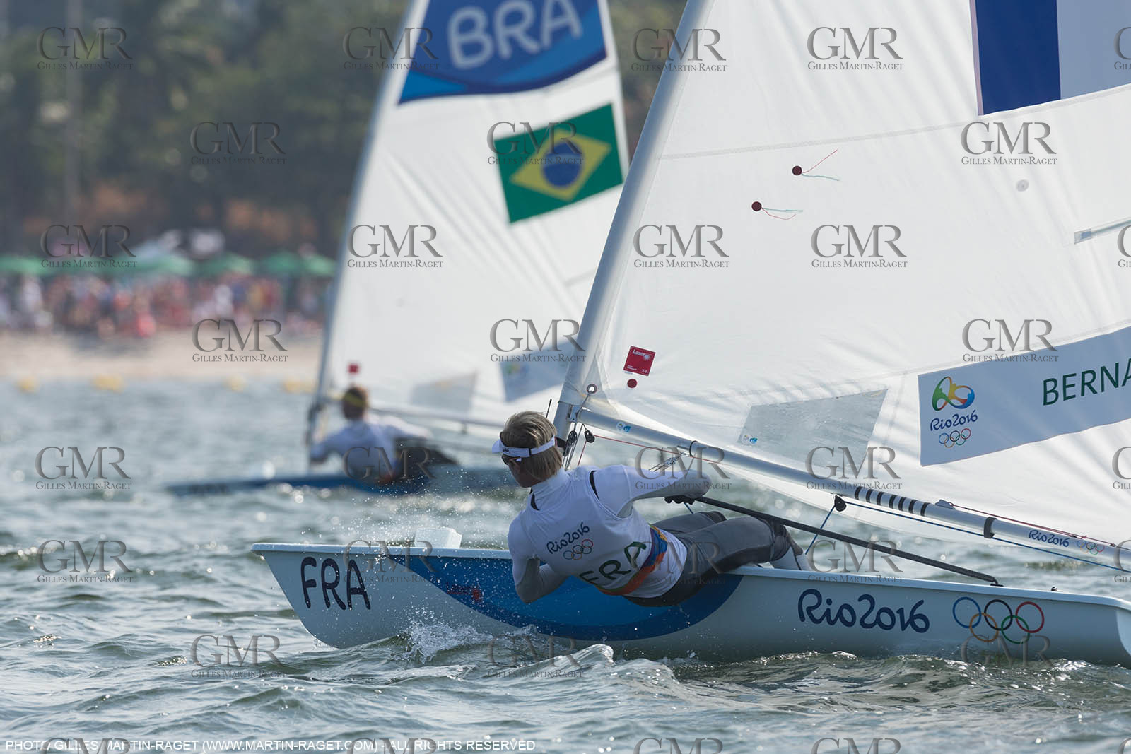16 08 2016, Rio de Janeiro (BRA), 2016 Olympic Games, Sailing, Laser Medal Race, JB Bernaz
