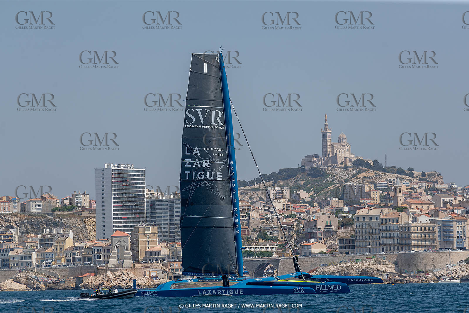 18 05 2022, Marseille (FRA), APremière navigation du trimaran Ultim SVR LAZARTIGUE à Marseille