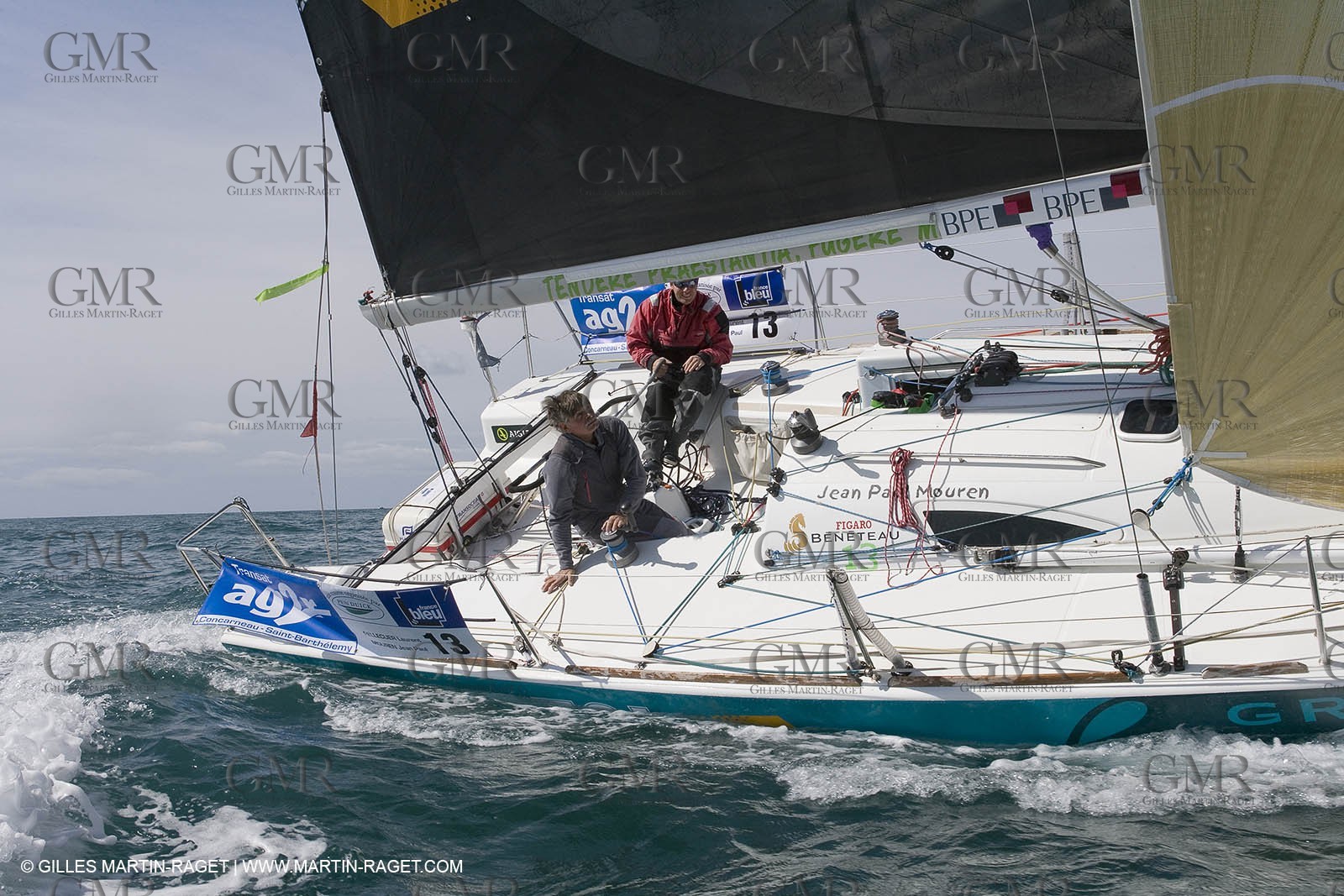 27 03 08- La Grande Motte- (FRA,34) Transat AG2R 2008- Jean-Paul Mouren- Laurent Pellecuer