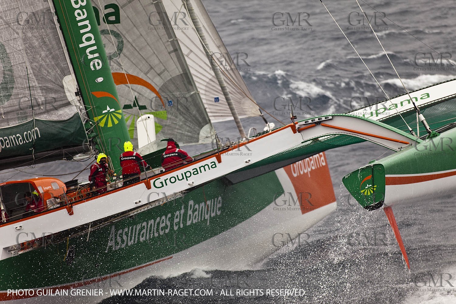05 14 09 - Marseilles - Mediterranean Record - Groupama 3 - Franck Cammas - G Class - Start from Marseilles to Carthage (Tunisia)