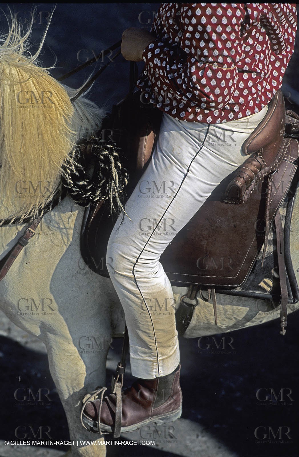 Arles - Camargue gardians (cow boys) at work