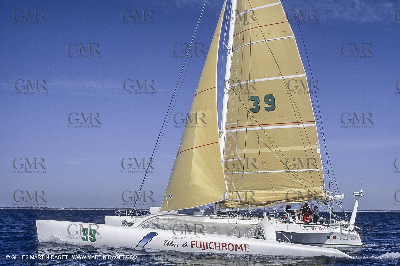 Sailing, Offshore Racing, Route du Rhum 1990, Fujichrome, Mike Birch