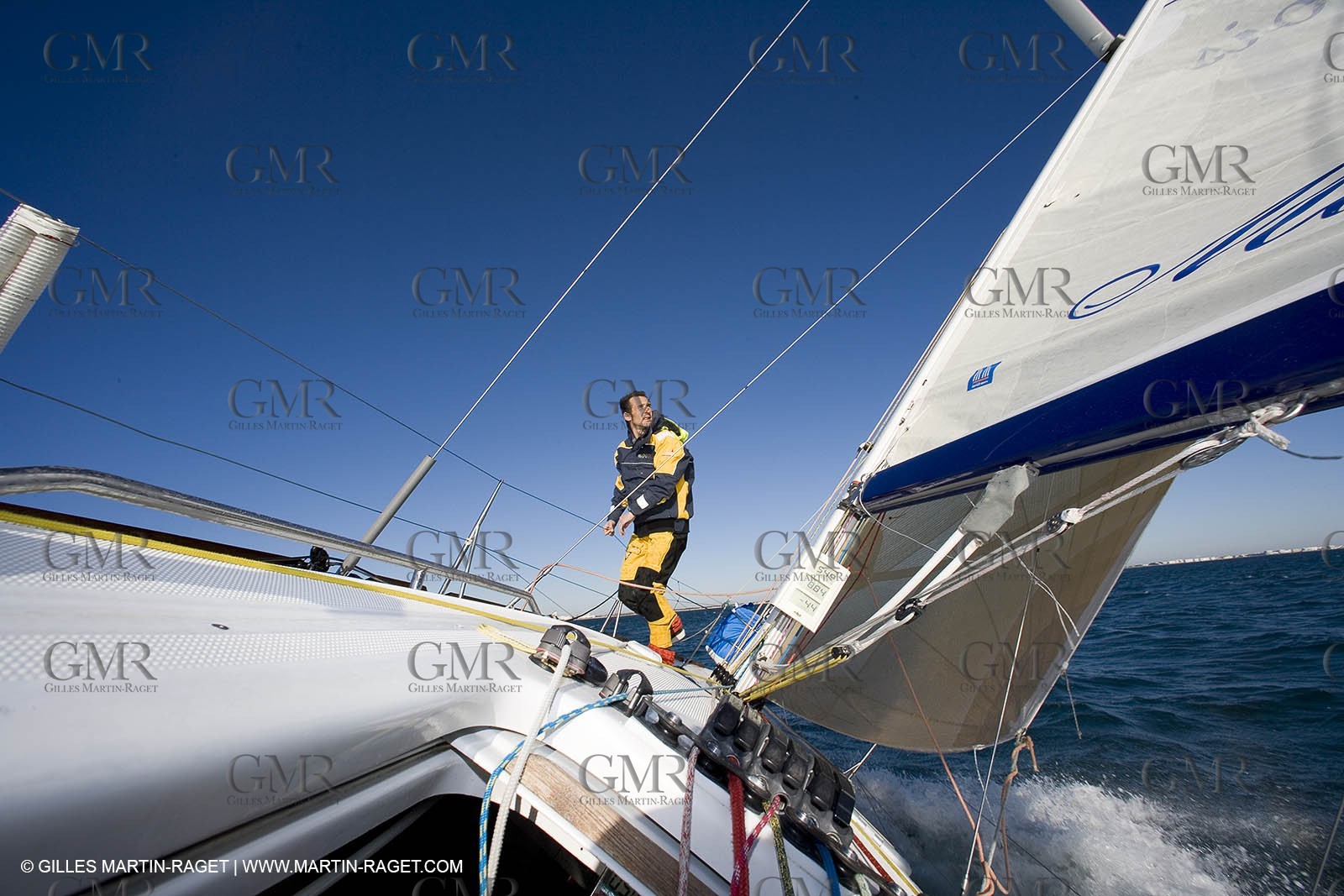 15 02 2007 - La Grande Motte (FRA) - Onedesign Figaro II - Thierry Duprey du Vorsent (Domaine de Monts d'Arbois)