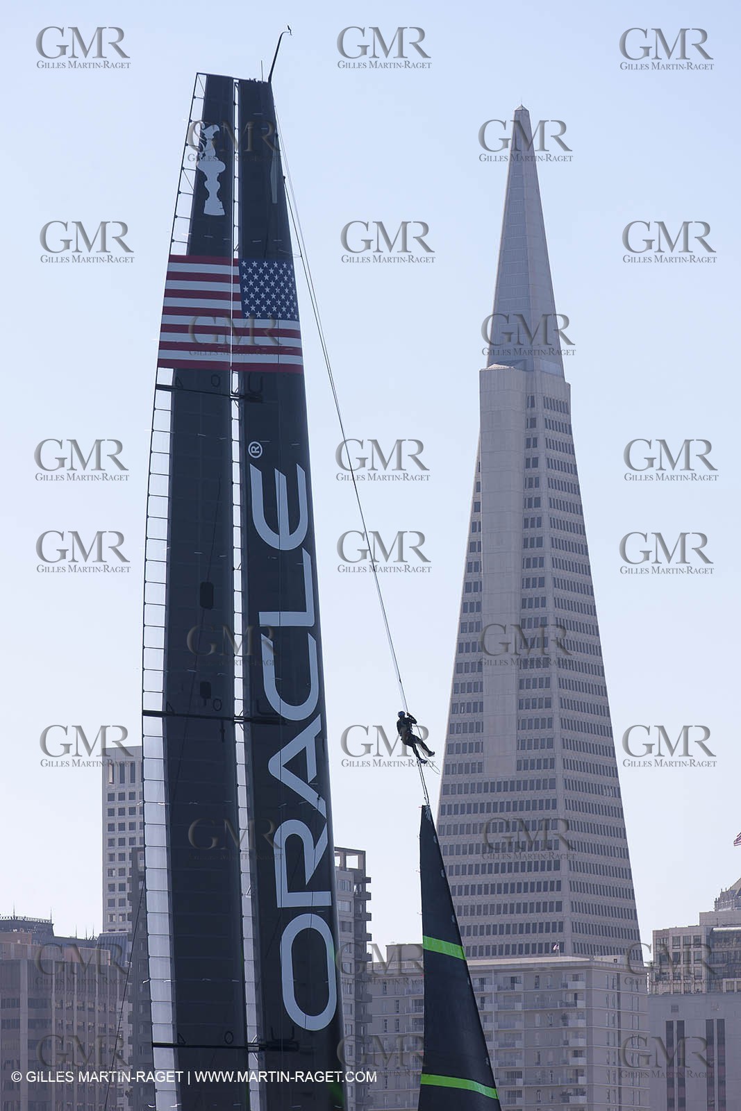 01 10 2012, San Francisco (USA,CA), 34th America's Cup, ORACLE Team USA AC72 training