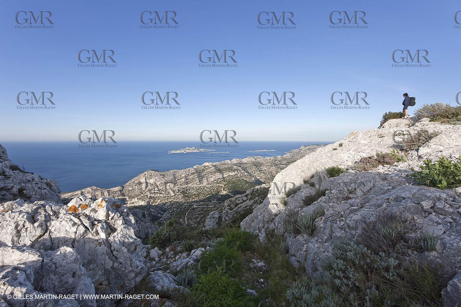 30 04 2009 - Marseille (FRA, 13) - Les Calanques - At the summit of Mount Puget