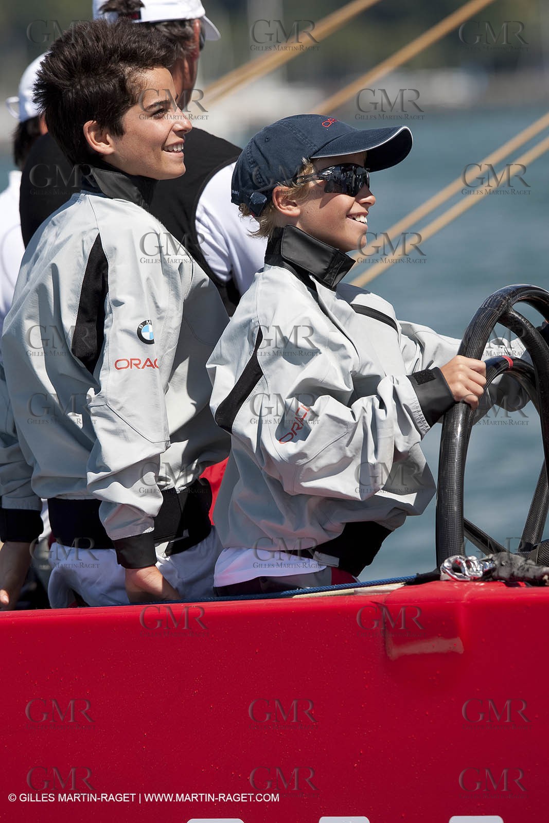 23 01 2009 - Auckland (NZL) -  Louis Vuitton Pacific Series - BMW ORACLE Racing-Tuning up onboard Emirates Team New Zealand yacht