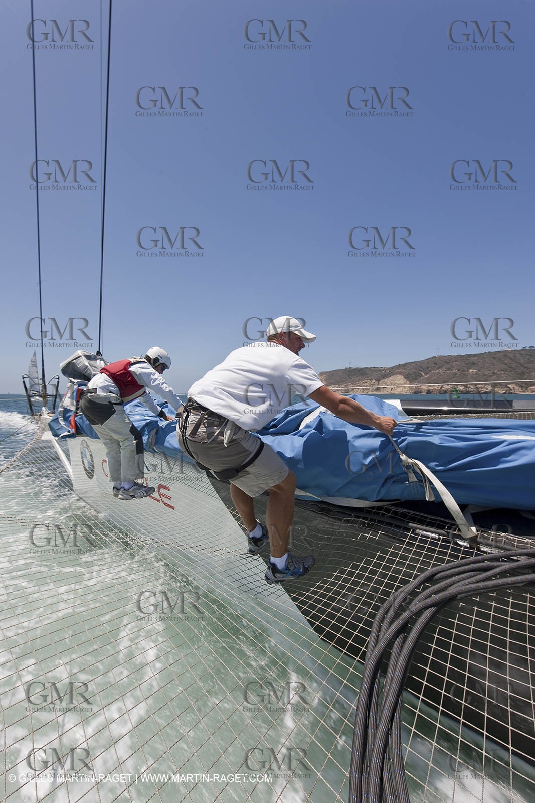 14 07 2009 - San Diego (USA,CA) -33rd America's Cup - BMW ORACLE Racing - First sea trials .of the newly modified BOR 90 trimaran