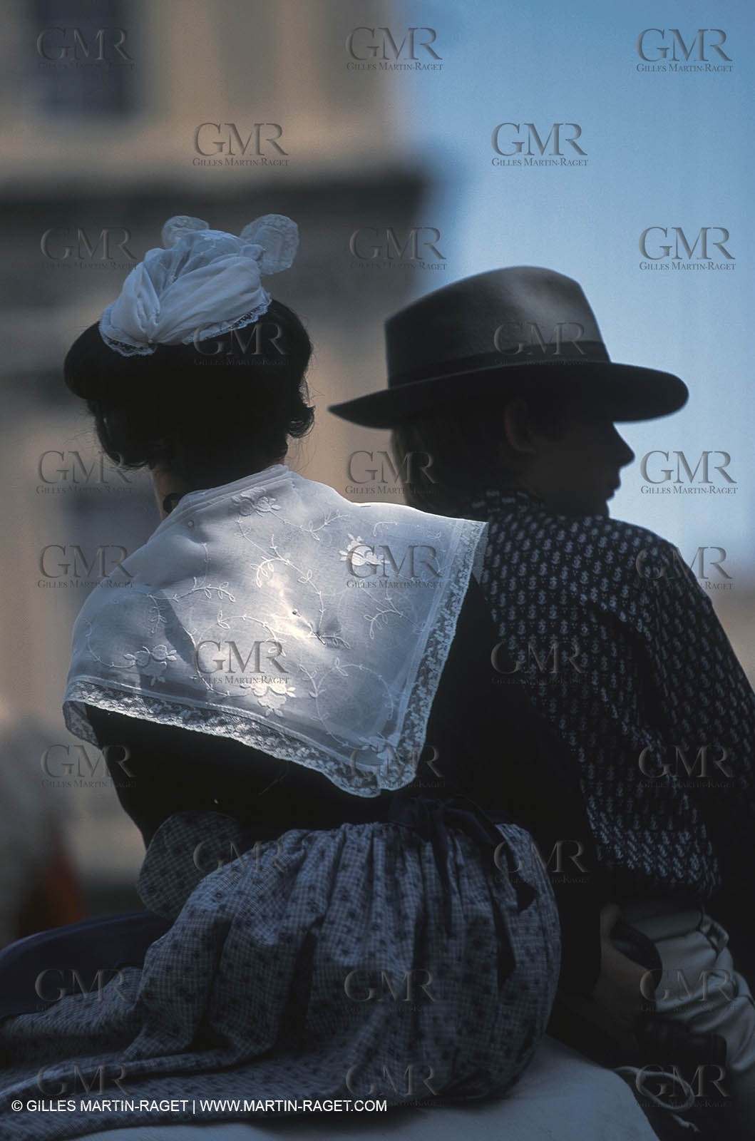Women of Arles in traditional costume