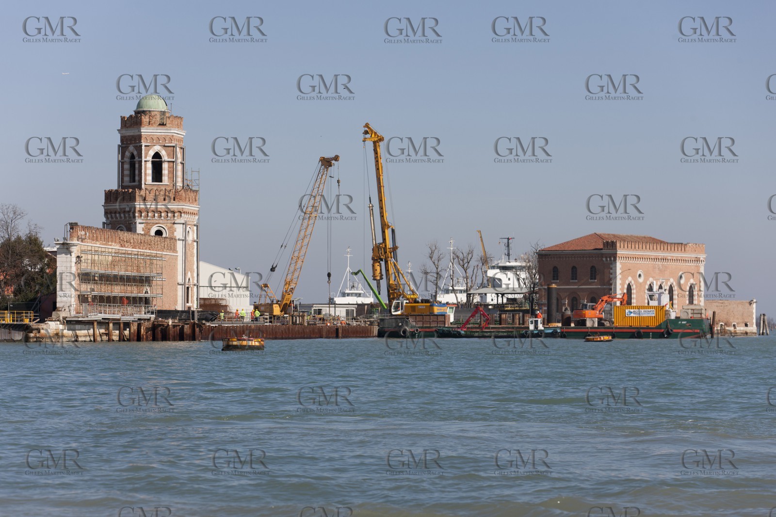 20 02 2012 - Venezia (ITA) - 34th America'sCup - Venezia 2012 America's Cup World Series - The Arsenale where the AC45 moorings, public village, media center and Club 45 will be located