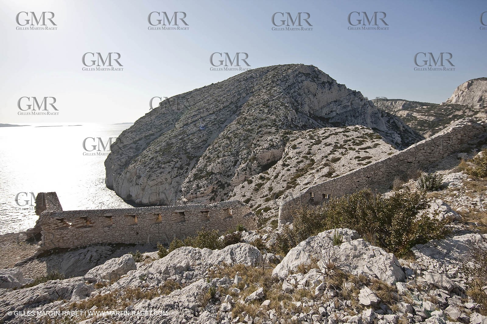 23 03 2009 - Marseille (FRA, 13) - Les Calanques - Cap Morgiou - Vestiges des fortifications