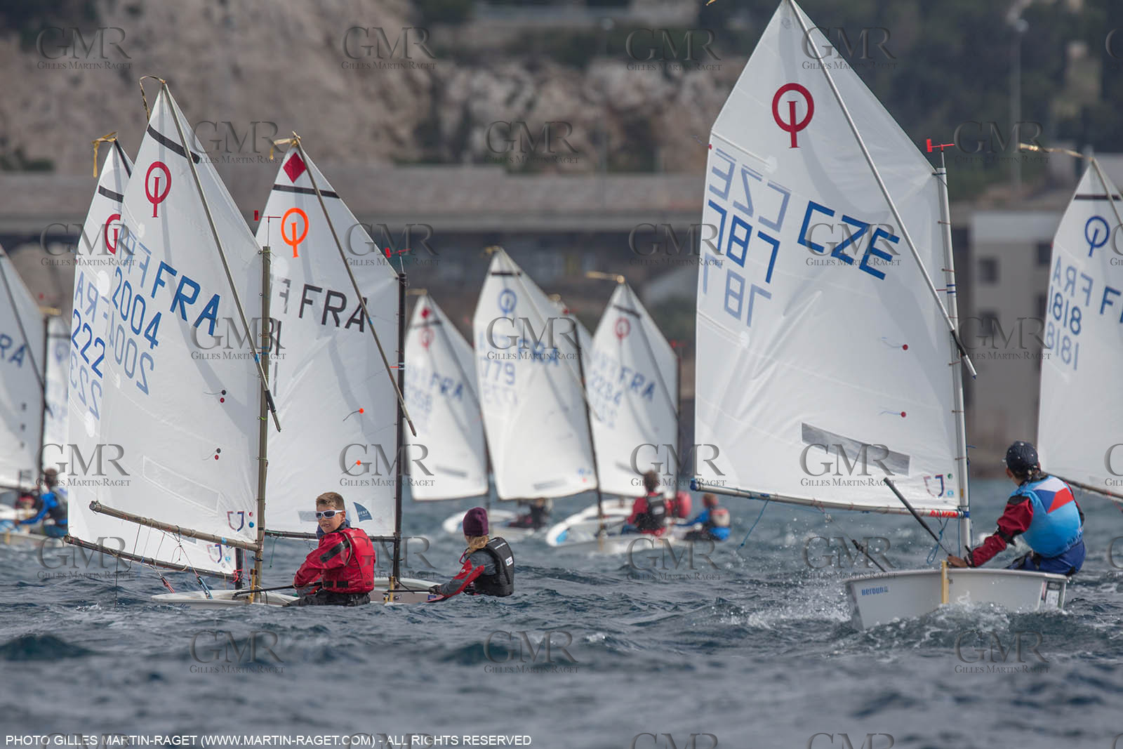 15 04 2016, Marseille (FRA,13), SNIM Dériveurs, Coupe Internationale de Printemps Optimist, Final Day