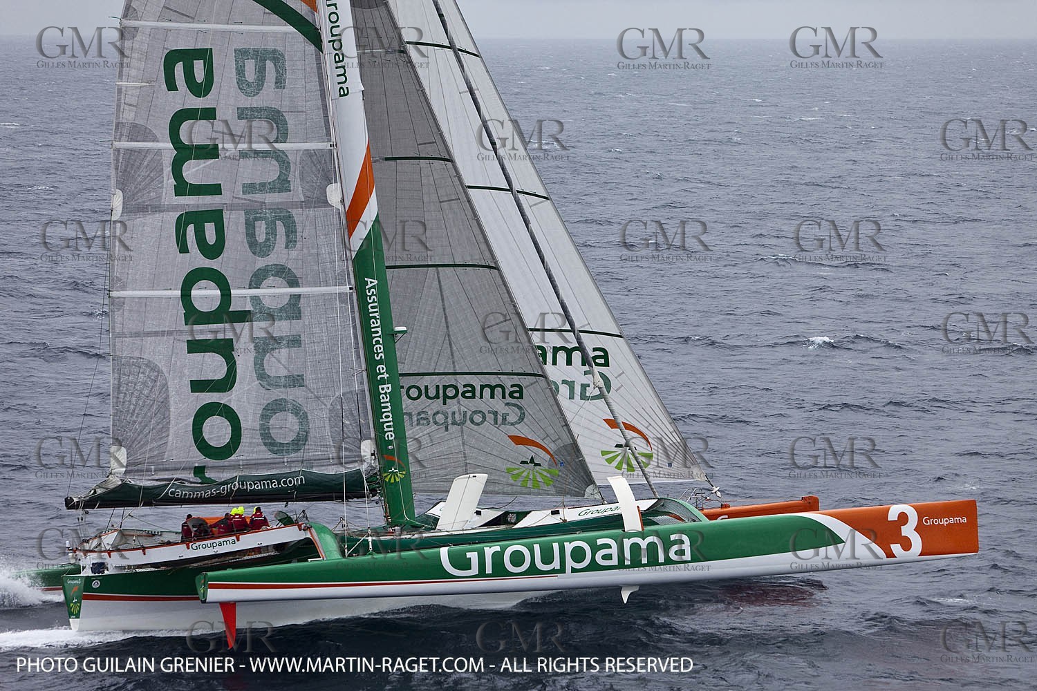 05 14 09 - Marseilles - Mediterranean Record - Groupama 3 - Franck Cammas - G Class - Start from Marseilles to Carthage (Tunisia)