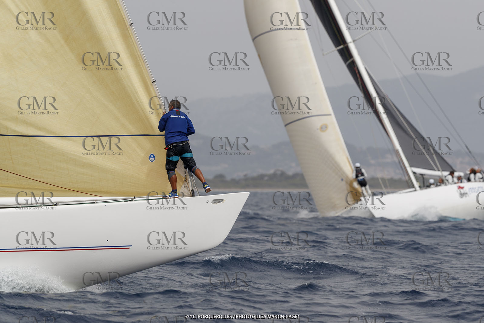 19 06 2024, Porquerolles Island (FRA), Championnat du monde des 12 m JI 2024, Race Day 1