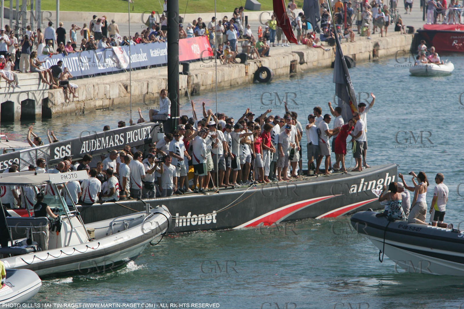 03 07 2007-Valencia (Spain)- 32nd America's Cup - Final Match - Day 8 - Alinghi vs Emirates Team New Zealand -
