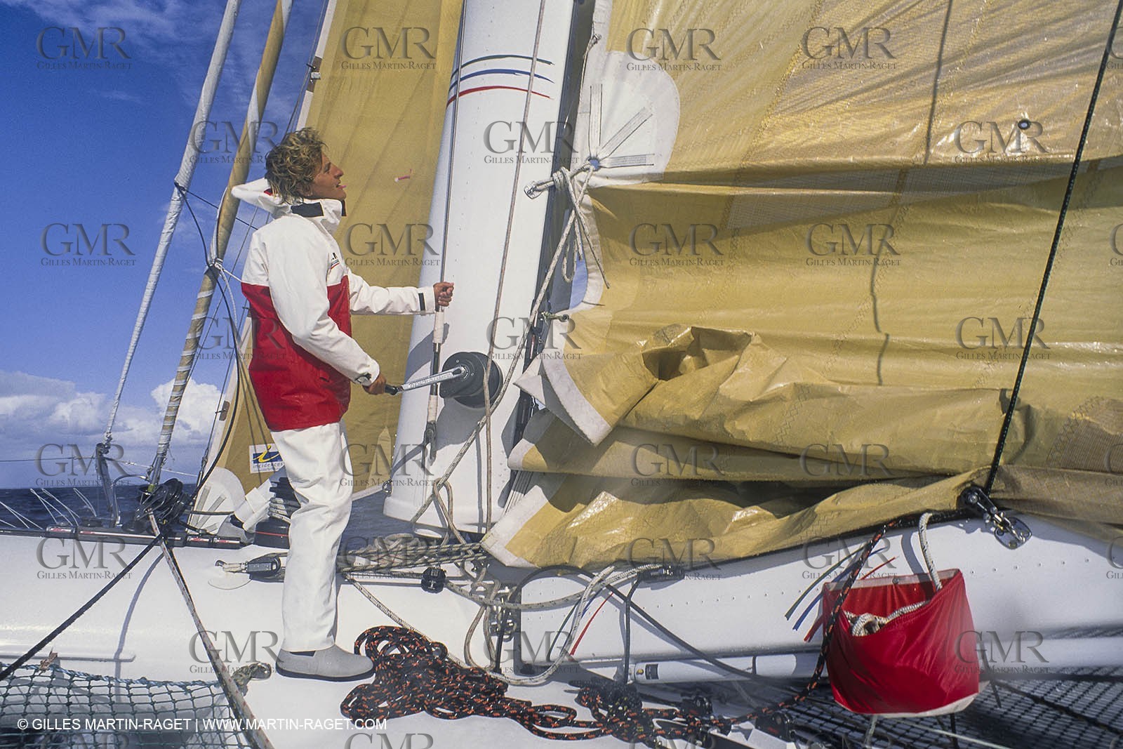Sailing, Offshore Racing, Route du Rhum 1990, RMO, Laurent Bourgnon