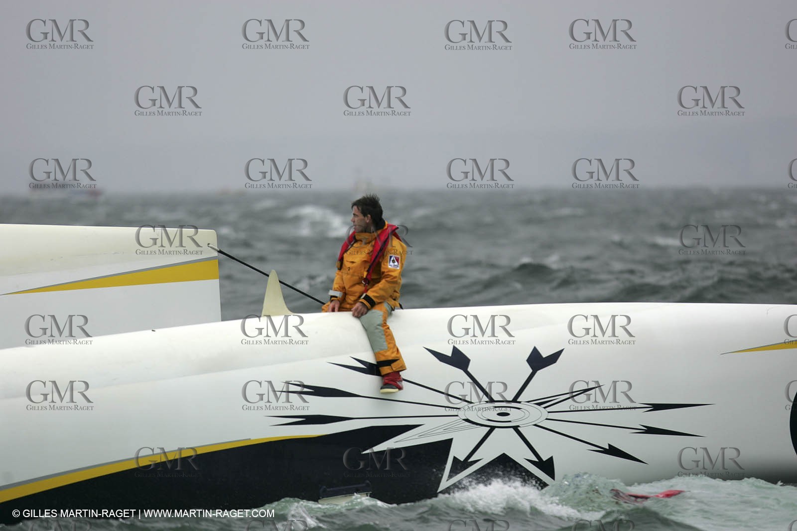 2004 ORMA Multihulls Championship - Fecamp Grand Prix - Gitana X capsize