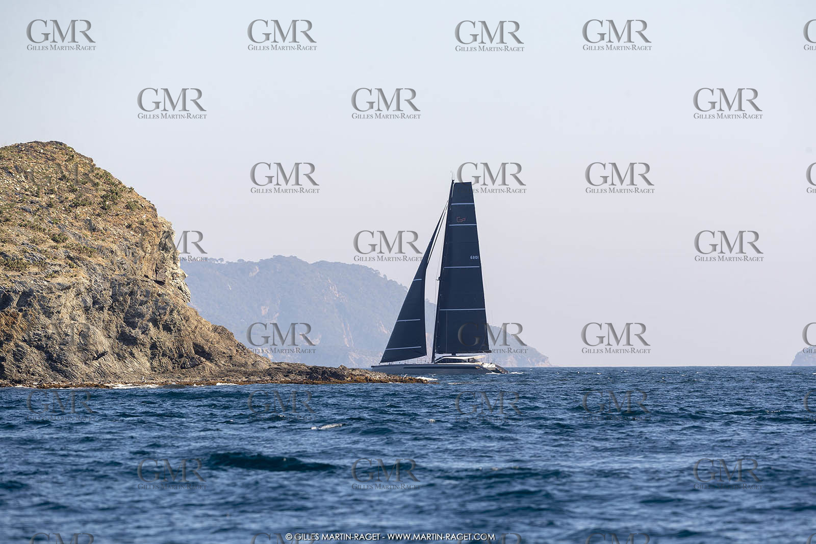 16 02 2019, Porquerolles (FRA,83), Gunboat 68 sail testing  3