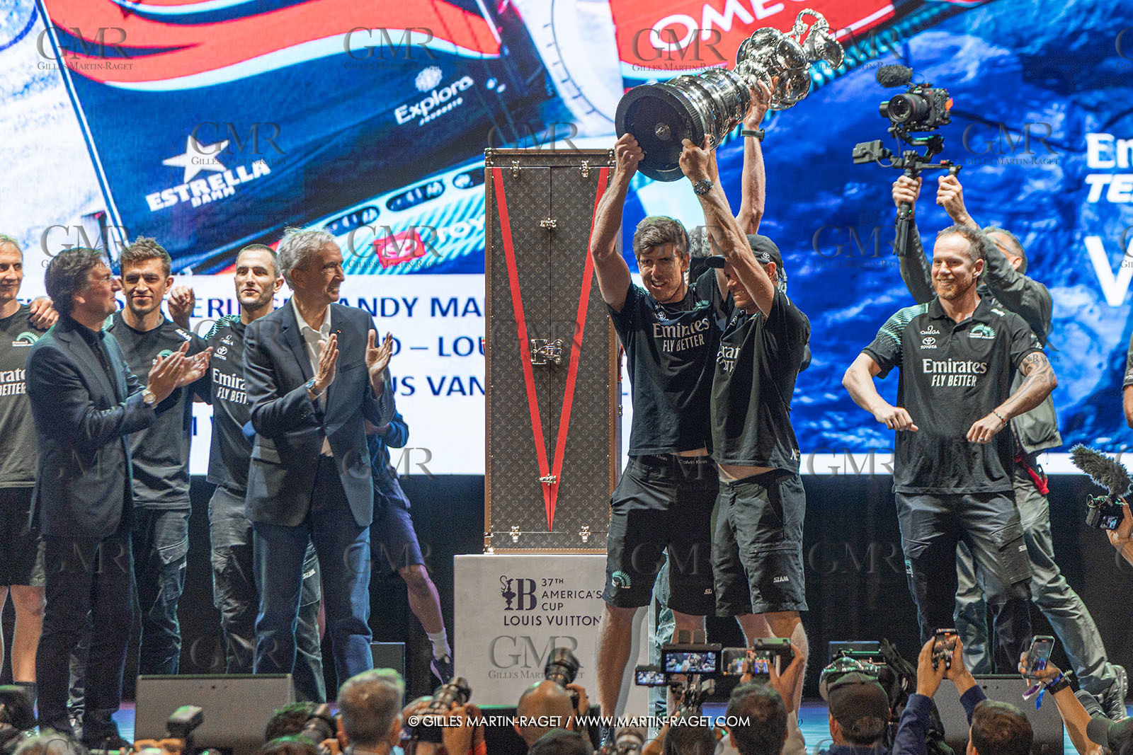 19 10 2024, Barcelona (ESP), Louis Vuitton 37th America's Cup, Final Match, Race Day 6 , Prizegiving