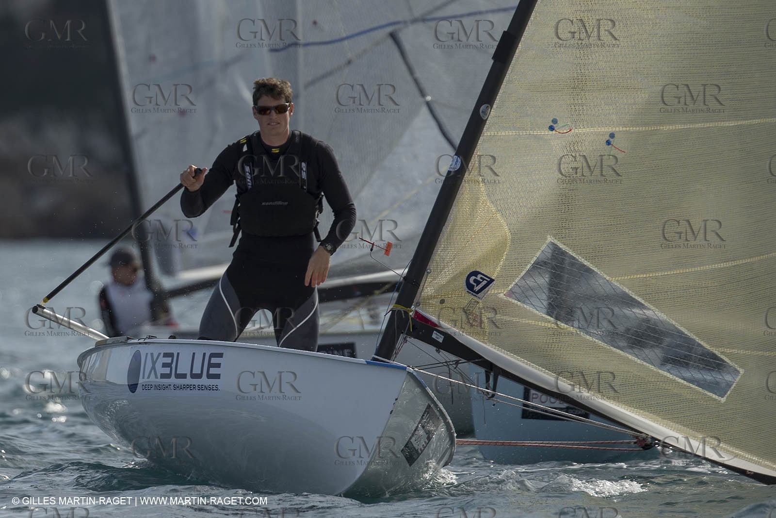 14 02 2014,  Cannes (FRA,06), FINN Cannes International Sailing week - Johnatan Lobert (FRA)