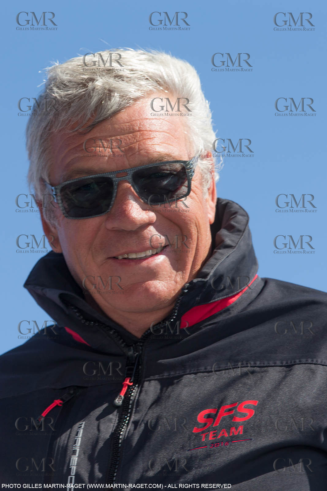 05 05 2016, Porquerolles (FRA,83), Semaine de Porquerolles, célébration des 30 and de lla victoire de l'Esprit d'Equipe dans la Whitbread, l'équipage se retrouve à bord du maxi SFS skippé par Lionel Péan