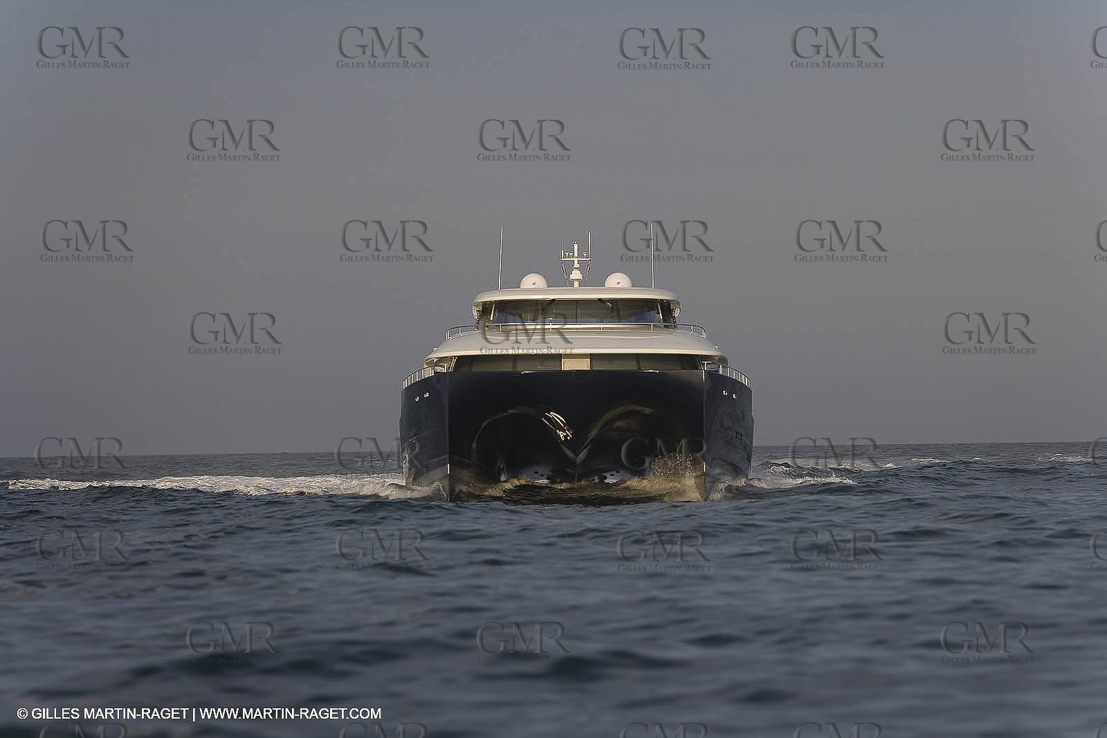 11 06 2007 - Valencia (Spain) - Super Yacht Catamaran Bradley, Gilles Vaton design built by H2X in la Ciotat (France)