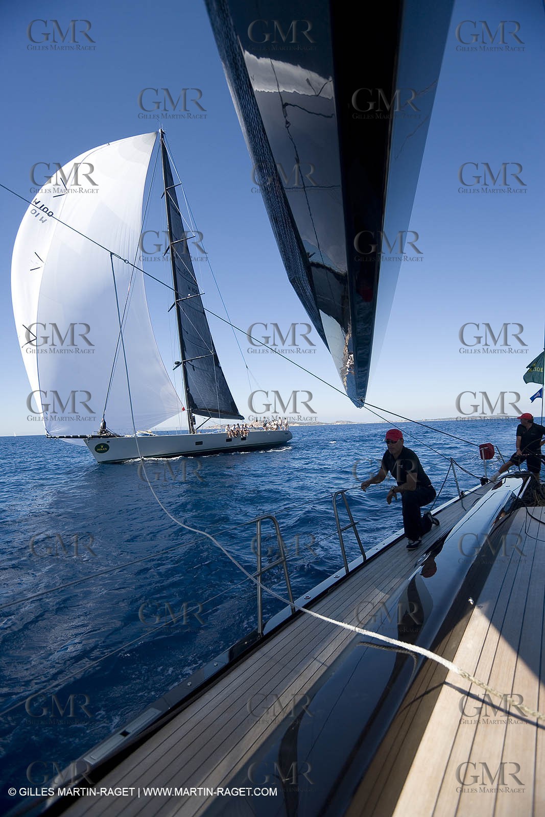 03 09 06 - Porto Cervo (Sardinia) - Maxi World Cup 2006 - Onboard Wally 90 Tango