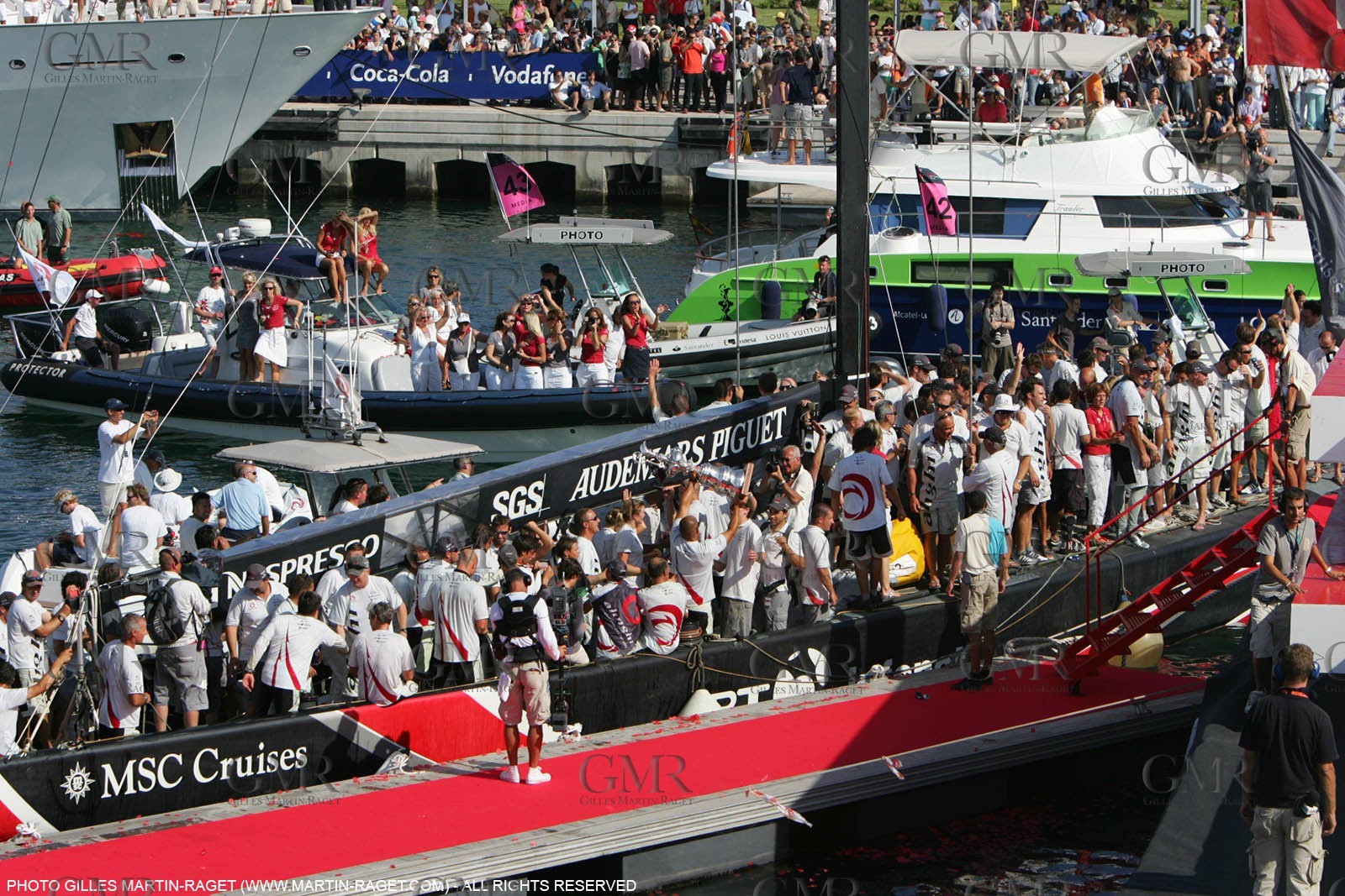 03 07 2007-Valencia (Spain)- 32nd America's Cup - Final Match - Day 8 - Alinghi vs Emirates Team New Zealand