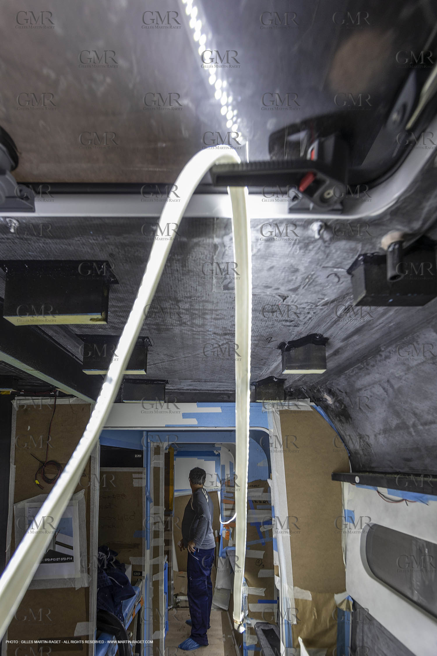 29 10 2018, La Grande Motte (FRA,30), Chantier Gunboat, construction du Gunboat 68