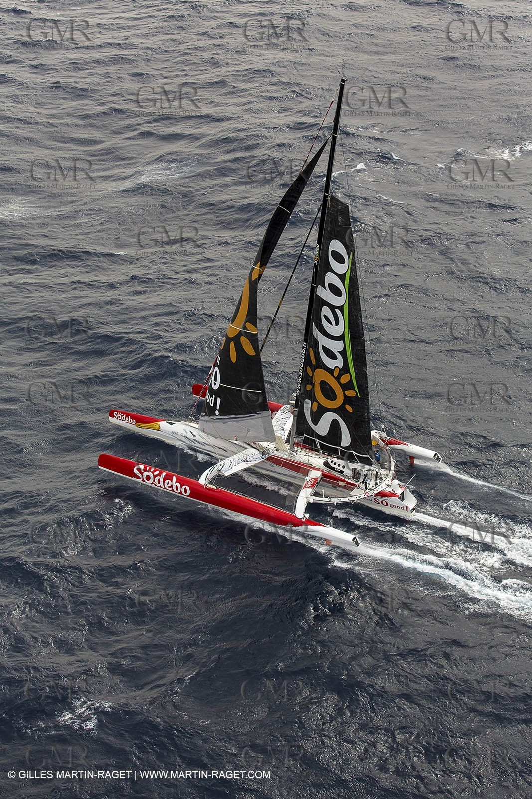 12 09 2012 - Marseille (FRA,13) - Trimaran Sodebo - Thomas Coville - Trans Mediterranée record attempt.