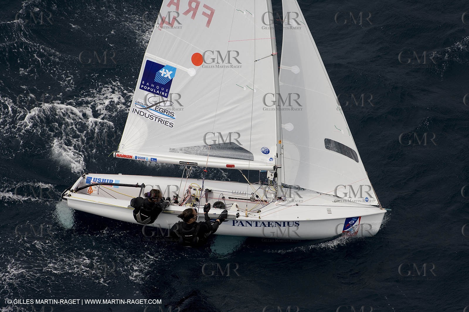 26 04 2007 - 2007 Semaine Olympique Française - Hyères (South of France) - Day 5 - Team France - 470 Femme - Petitjean-Douroux