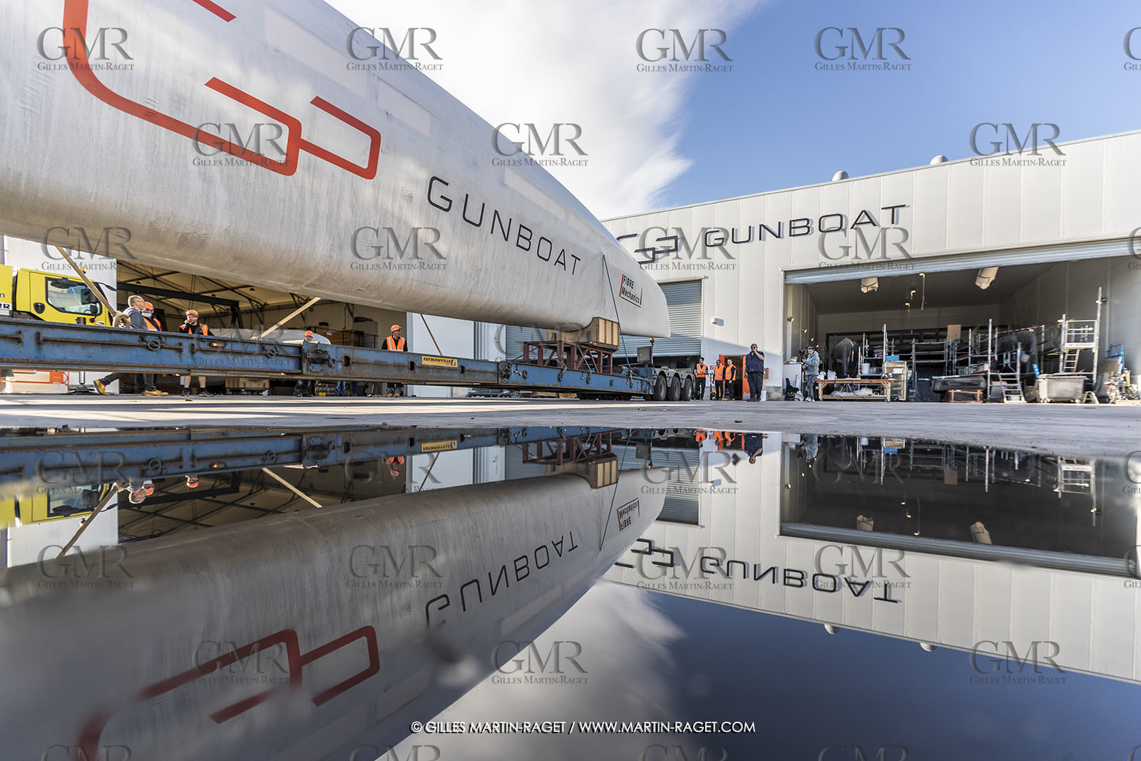 15 02 2022, La Grande Motte (FRA), Gunboat 80  1 hulls delivery