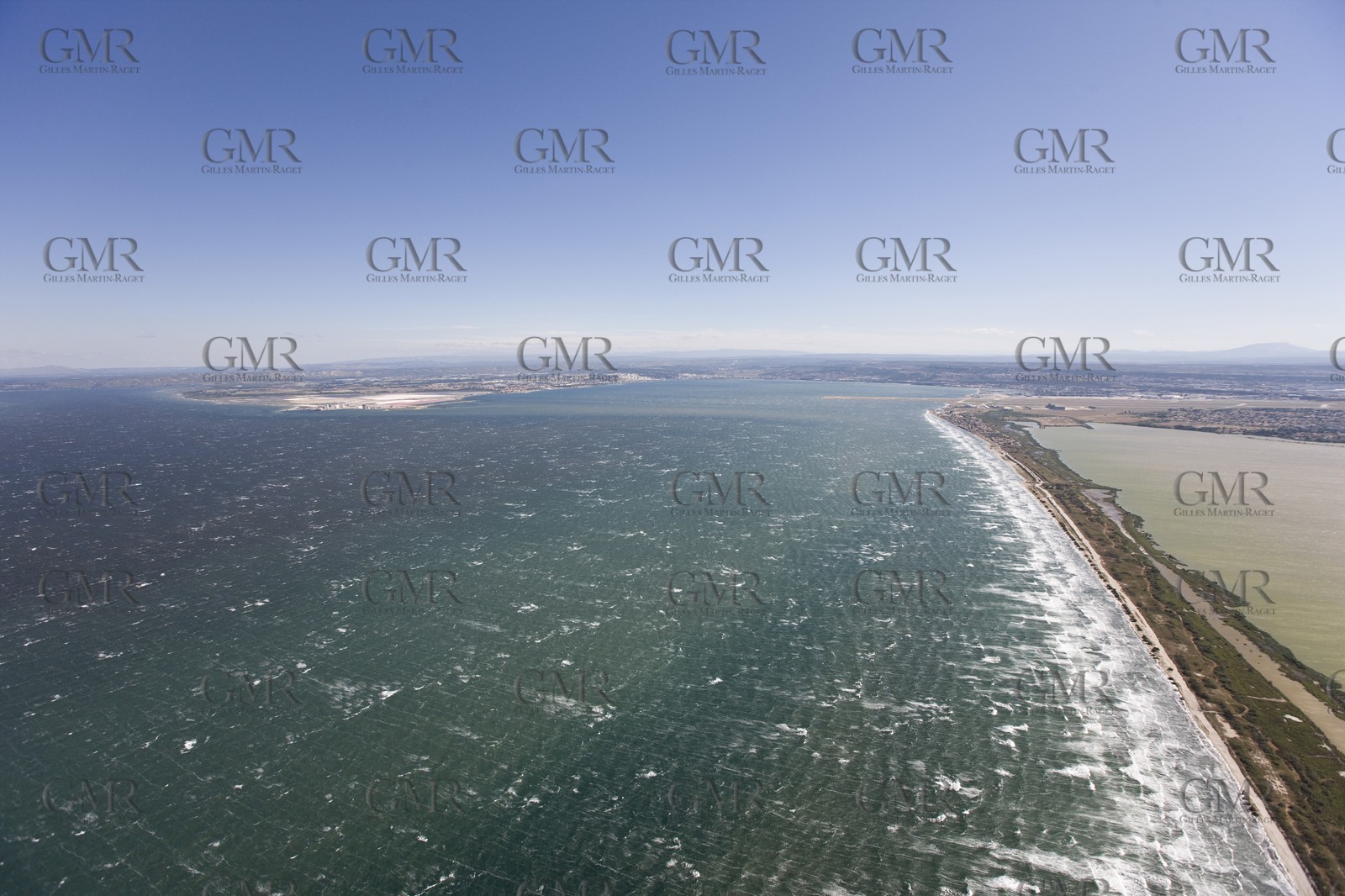 14 07 2008 - french coast in Fos gulf and Port de Bouc area