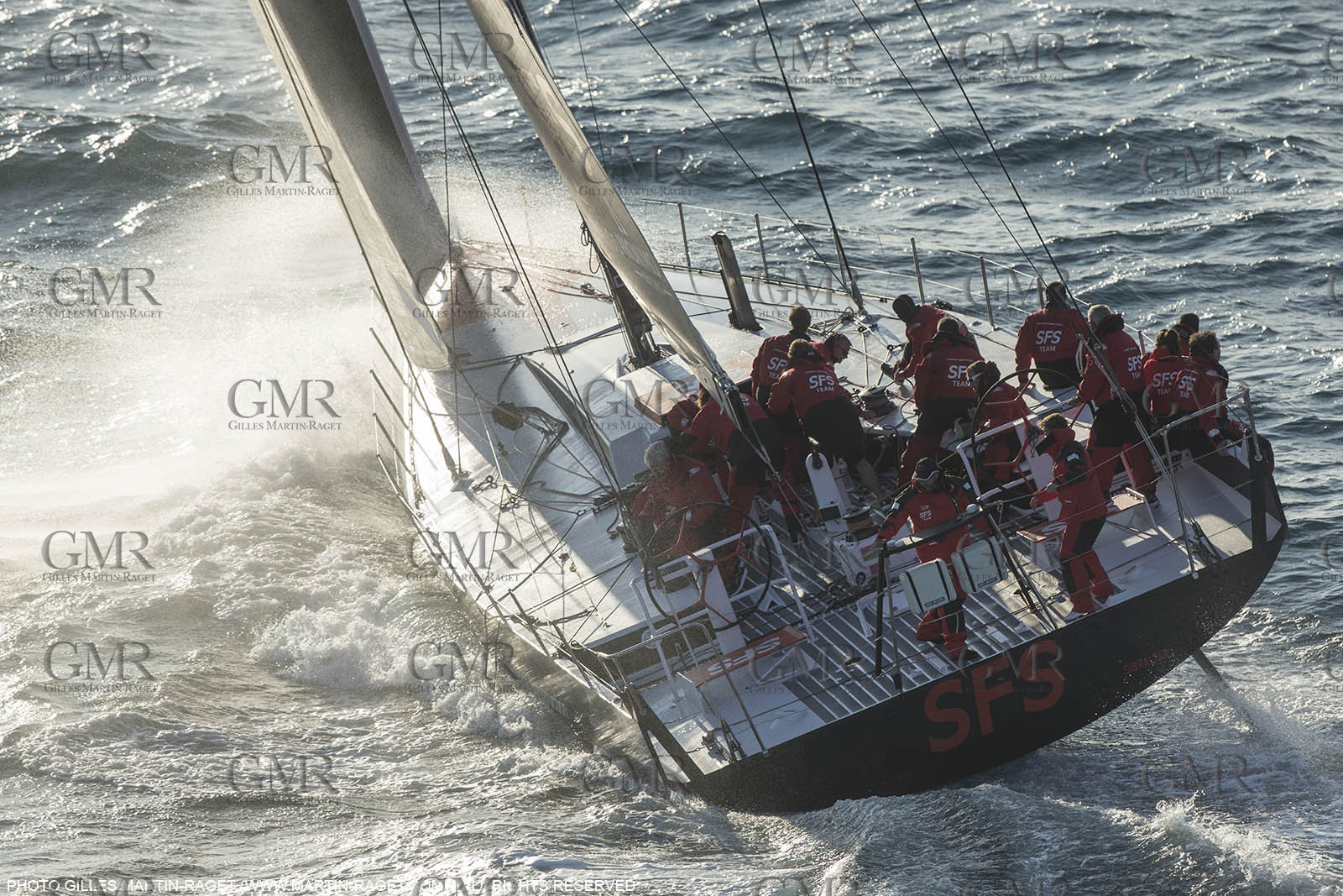 24 mars 2016   Marseille (FRA,13), SFS II (skipper Lionel Péan), last training before Marseille Sailing Week